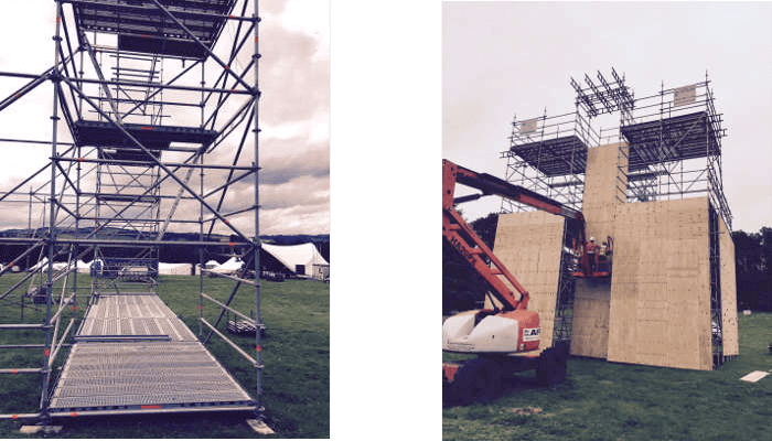 Alloy scaffolding towers